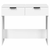 NNEVL Console Table White 90x36x75 cm Engineered Wood