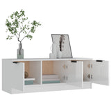 NNEVL TV Cabinet High Gloss White 102x35x36.5 cm Engineered Wood