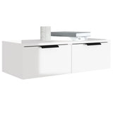 NNEVL Wall Cabinet High Gloss White 68x30x20 cm Engineered Wood