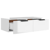 NNEVL Wall Cabinet High Gloss White 68x30x20 cm Engineered Wood