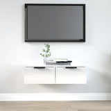 NNEVL Wall Cabinet High Gloss White 68x30x20 cm Engineered Wood
