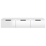 NNEVL Wall Cabinet High Gloss White 102x30x20 cm Engineered Wood