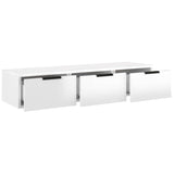 NNEVL Wall Cabinet High Gloss White 102x30x20 cm Engineered Wood