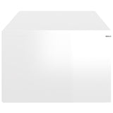 NNEVL Wall Cabinet High Gloss White 102x30x20 cm Engineered Wood