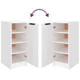 NNEVL Shoe Cabinet White 30x35x70 cm Engineered Wood