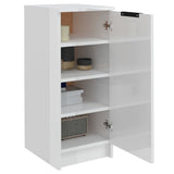 NNEVL Shoe Cabinet High Gloss White 30x35x70 cm Engineered Wood