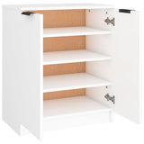 NNEVL Shoe Cabinet White 59x35x70 cm Engineered Wood