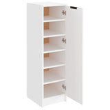 NNEVL Shoe Cabinet White 30x35x100 cm Engineered Wood