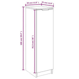 NNEVL Shoe Cabinet White 30x35x100 cm Engineered Wood