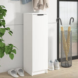 NNEVL Shoe Cabinet White 30x35x100 cm Engineered Wood