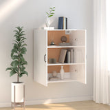 NNEVL Hanging Cabinet High Gloss White 69.5x34x90 cm Engineered Wood