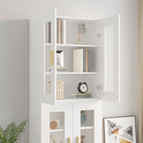 NNEVL Hanging Wall Cabinet White 69.5x34x90 cm