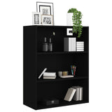 NNEVL Hanging Wall Cabinet Black 69.5x32.5x90 cm