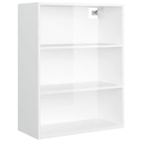 NNEVL Hanging Wall Cabinet High Gloss White 69.5x32.5x90 cm
