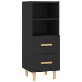 NNEVL Sideboard Black 34.5x34x90 cm Engineered Wood