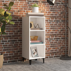 NNEVL Sideboard White 34.5x32.5x90 cm Engineered Wood
