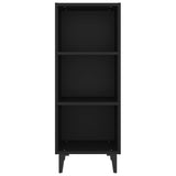 NNEVL Sideboard Black 34.5x32.5x90 cm Engineered Wood