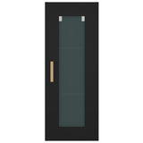 NNEVL Hanging Wall Cabinet Black 34.5x34x90 cm