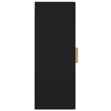 NNEVL Hanging Wall Cabinet Black 34.5x34x90 cm