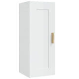 NNEVL Wall Cabinet High Gloss White 35x34x90 cm Engineered Wood