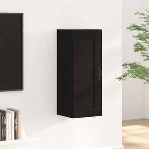 NNEVL Hanging Cabinet Black 35x34x90 cm Engineered Wood