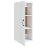 NNEVL Hanging Cabinet High Gloss White 35x34x90 cm Engineered Wood