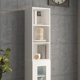 NNEVL Wall Cabinet White 34.5x32.5x90 cm Engineered Wood