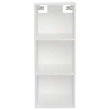NNEVL Wall Cabinet White 34.5x32.5x90 cm Engineered Wood