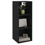 NNEVL Wall Cabinet Black 34.5x32.5x90 cm Engineered Wood