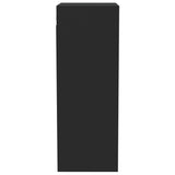 NNEVL Wall Cabinet Black 34.5x32.5x90 cm Engineered Wood