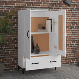 NNEVL Highboard White 70x31x115 cm Engineered Wood
