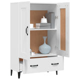NNEVL Highboard White 70x31x115 cm Engineered Wood