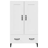 NNEVL Highboard White 70x31x115 cm Engineered Wood