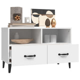 NNEVL TV Cabinet White 80x36x50 cm Engineered Wood