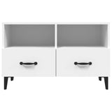 NNEVL TV Cabinet White 80x36x50 cm Engineered Wood