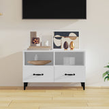 NNEVL TV Cabinet White 80x36x50 cm Engineered Wood
