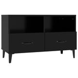 NNEVL TV Cabinet Black 80x36x50 cm Engineered Wood