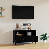 NNEVL TV Cabinet Black 80x36x50 cm Engineered Wood