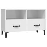 NNEVL TV Cabinet High Gloss White 80x36x50 cm Engineered Wood