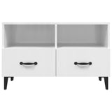 NNEVL TV Cabinet High Gloss White 80x36x50 cm Engineered Wood