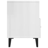 NNEVL TV Cabinet High Gloss White 80x36x50 cm Engineered Wood