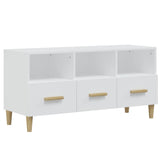 NNEVL TV Cabinet White 102x36x50 cm Engineered Wood