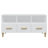 NNEVL TV Cabinet White 102x36x50 cm Engineered Wood