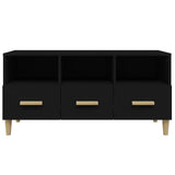 NNEVL TV Cabinet Black 102x36x50 cm Engineered Wood