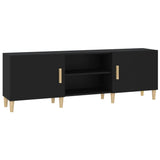 NNEVL TV Cabinet Black 150x30x50 cm Engineered Wood