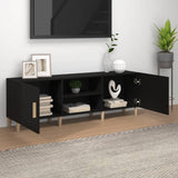 NNEVL TV Cabinet Black 150x30x50 cm Engineered Wood
