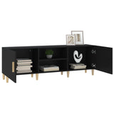NNEVL TV Cabinet Black 150x30x50 cm Engineered Wood