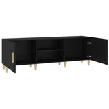 NNEVL TV Cabinet Black 150x30x50 cm Engineered Wood