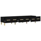 NNEVL TV Cabinet Black 150x34.5x30 cm Engineered Wood