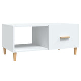 NNEVL Coffee Table White 89.5x50x40 cm Engineered Wood